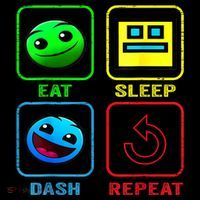Eat Sleep Dash Repeat Video Game Geometry Video Gamer Cool Gift Coffee Mug thumb 5