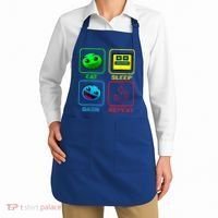 Eat Sleep Dash Repeat Video Game Geometry Video Gamer Cool Gift Apron thumb 2