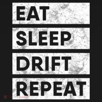 Eat Sleep Drift Repeat Car Drifting Tokyo JDM USA-Made Doggie Bandana thumb 2