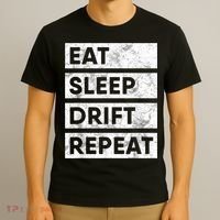 Eat Sleep Drift Repeat Car Drifting Tokyo JDM T-Shirt thumb 3
