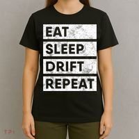 Eat Sleep Drift Repeat Car Drifting Tokyo JDM T-Shirt thumb 4