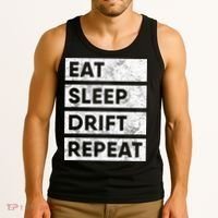 Eat Sleep Drift Repeat Car Drifting Tokyo JDM Tank Top thumb 3
