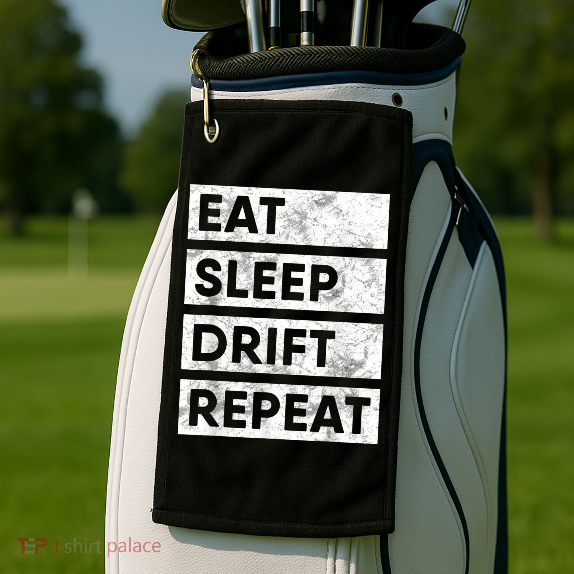 Eat Sleep Drift Repeat Car Drifting Tokyo JDM Golf Towel