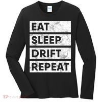 Eat Sleep Drift Repeat Car Drifting Tokyo JDM Women's Long Sleeve Shirt thumb 0