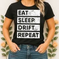 Eat Sleep Drift Repeat Car Drifting Tokyo JDM Women's T-Shirt thumb 2