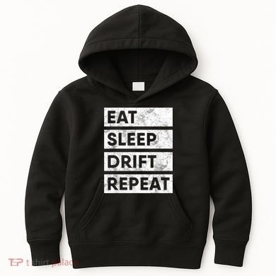 Eat Sleep Drift Repeat Car Drifting Tokyo JDM Kids Hoodie