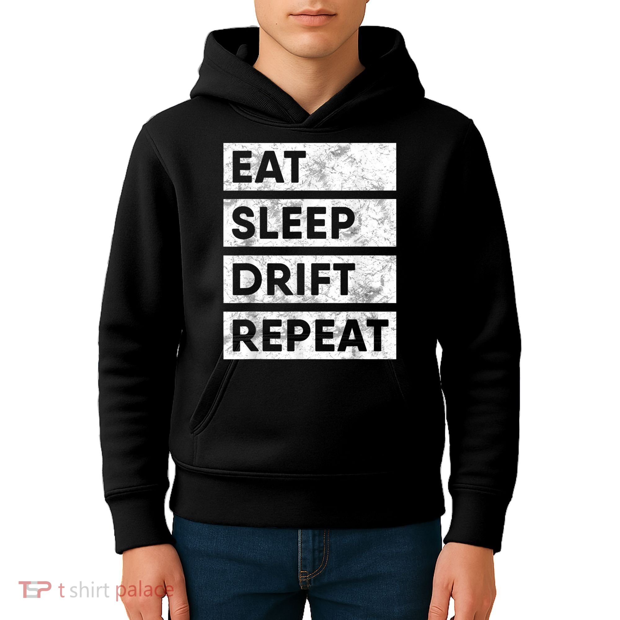 Eat Sleep Drift Repeat Car Drifting Tokyo JDM Kids Hoodie