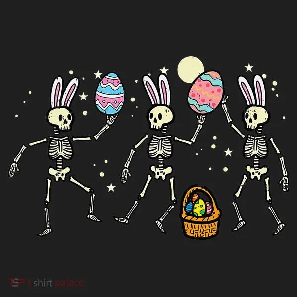 Easter Skeletons Dancing Eggs Funny Bones Women Women's Sweatshirt