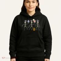 Easter Skeletons Dancing Eggs Funny Bones Women Hoodie thumb 5