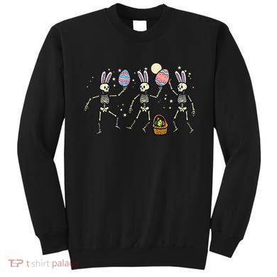 Easter Skeletons Dancing Eggs Funny Bones Women Sweatshirt