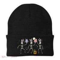 Easter Skeletons Dancing Eggs Funny Bones Women Beanie thumb 0