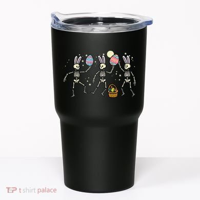 Easter Skeletons Dancing Eggs Funny Bones Women Tumbler