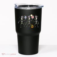 Easter Skeletons Dancing Eggs Funny Bones Women Tumbler thumb 0