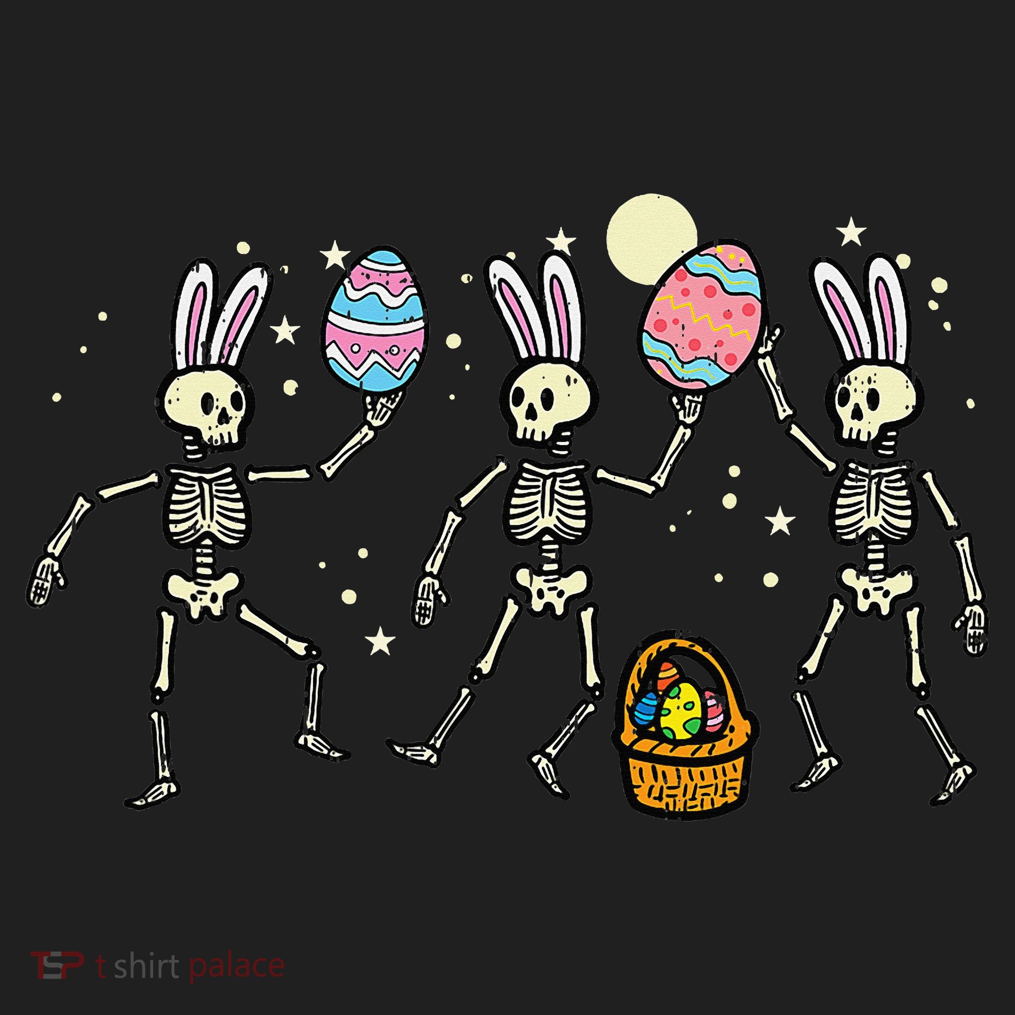 Easter Skeletons Dancing Eggs Funny Bones Women Tumbler