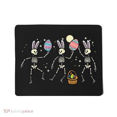 Easter Skeletons Dancing Eggs Funny Bones Women Mousepad