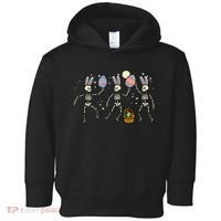 Easter Skeletons Dancing Eggs Funny Bones Women Toddler Hoodie thumb 0