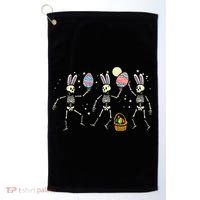 Easter Skeletons Dancing Eggs Funny Bones Women Golf Towel thumb 0