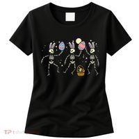 Easter Skeletons Dancing Eggs Funny Bones Women Women's T-Shirt thumb 0