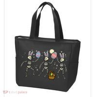 Easter Skeletons Dancing Eggs Funny Bones Women Tote Bag thumb 3