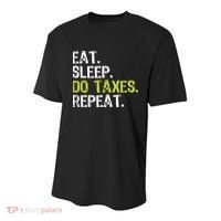 Eat Sleep Do Taxes Accountant Accounting Funny Youth Performance Sprint T-Shirt thumb 0