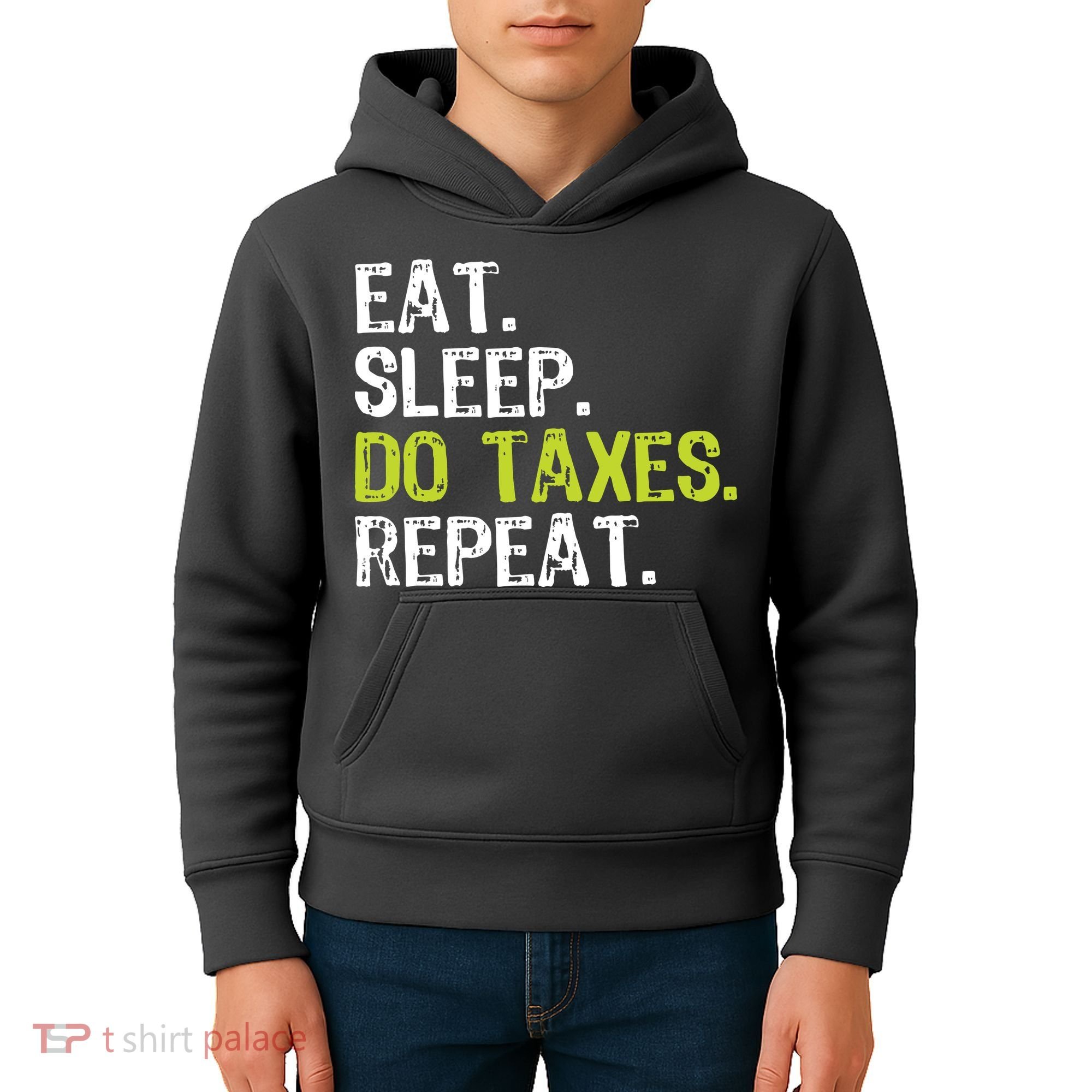 Eat Sleep Do Taxes Accountant Accounting Funny Kids Hoodie