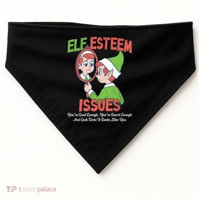 Elf Self Esteem Issues USA-Made Doggie Bandana
