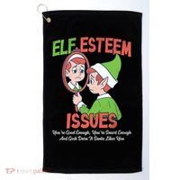 Elf Self Esteem Issues Golf Towel thumb 0