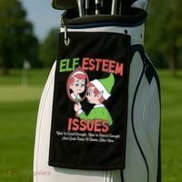 Elf Self Esteem Issues Golf Towel thumb 2