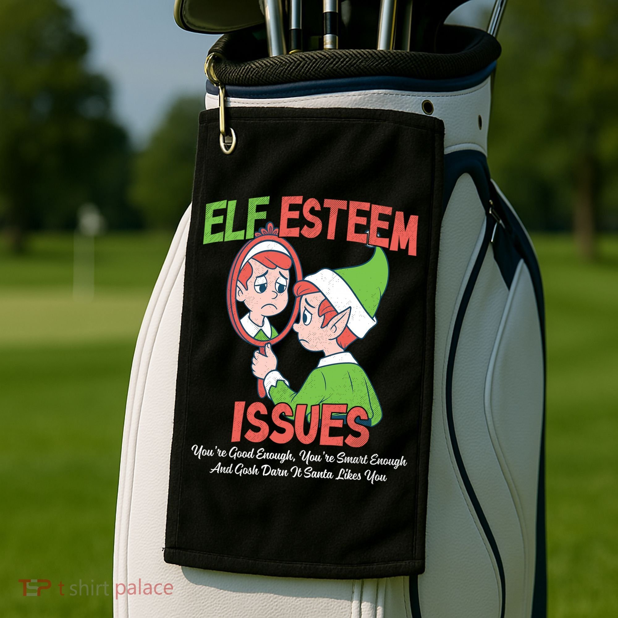 Elf Self Esteem Issues Golf Towel