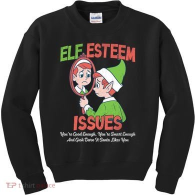 Elf Self Esteem Issues Kids Sweatshirt