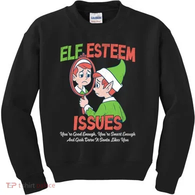 Elf Self Esteem Issues Kids Sweatshirt