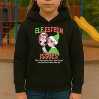 Elf Self Esteem Issues Kids Hoodie thumb 3