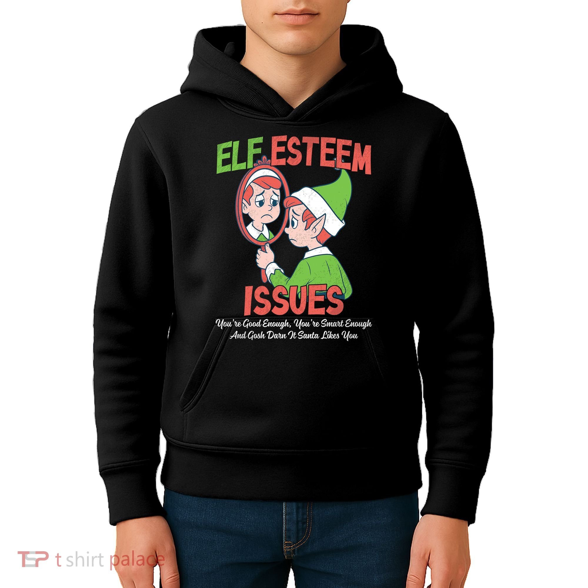 Elf Self Esteem Issues Kids Hoodie