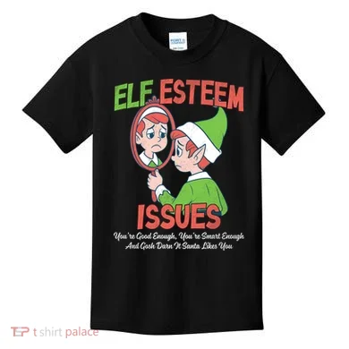 Elf Self Esteem Issues Kids T-Shirt