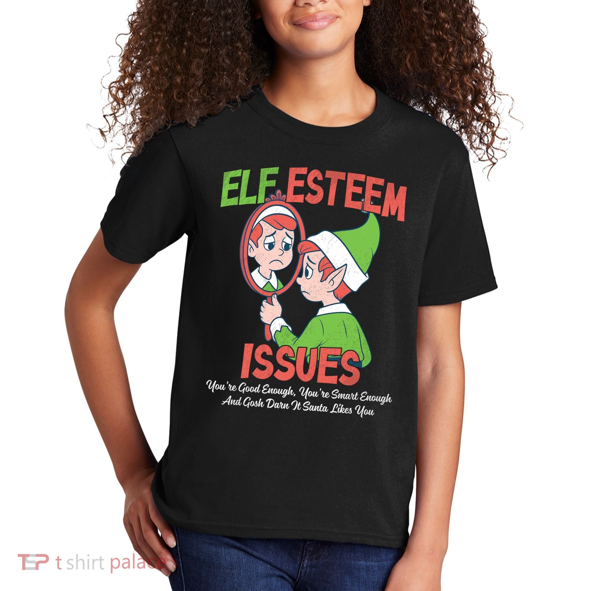 Elf Self Esteem Issues Kids T-Shirt