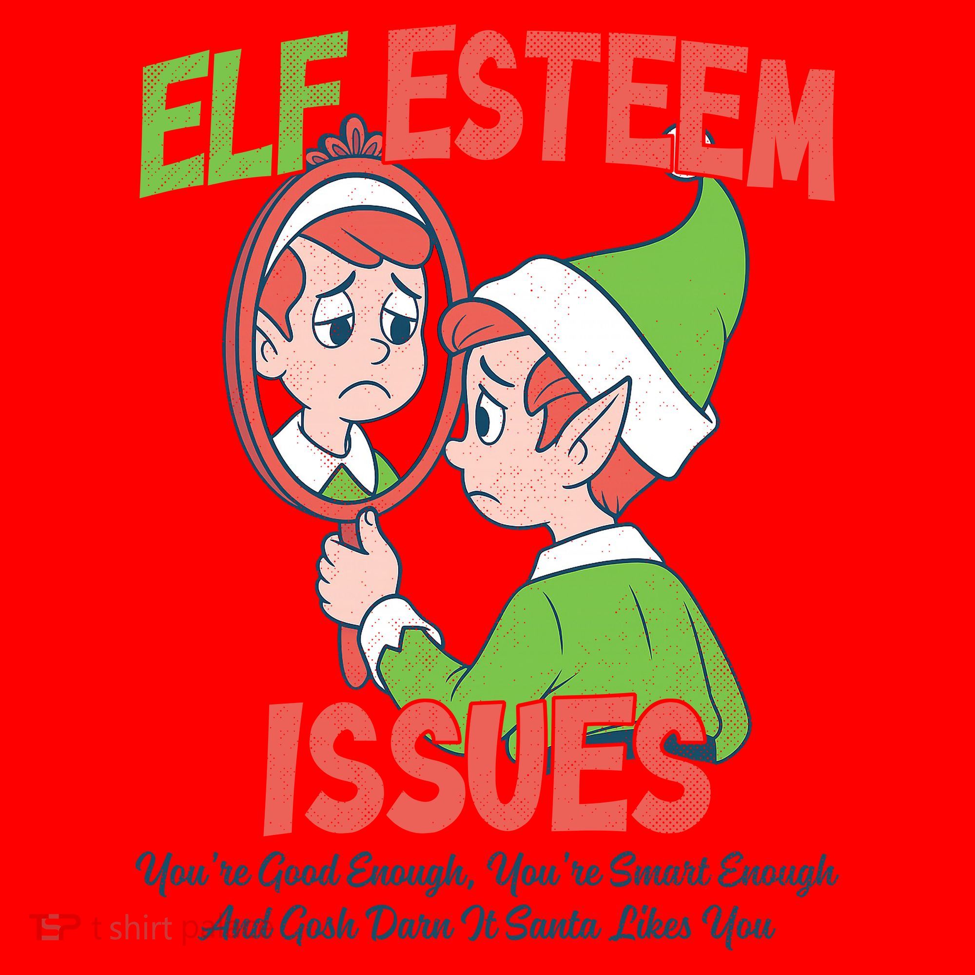 Elf Self Esteem Issues Santa Hat