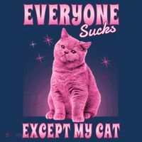 Everyone Sucks Except My Cat Beanie thumb 2