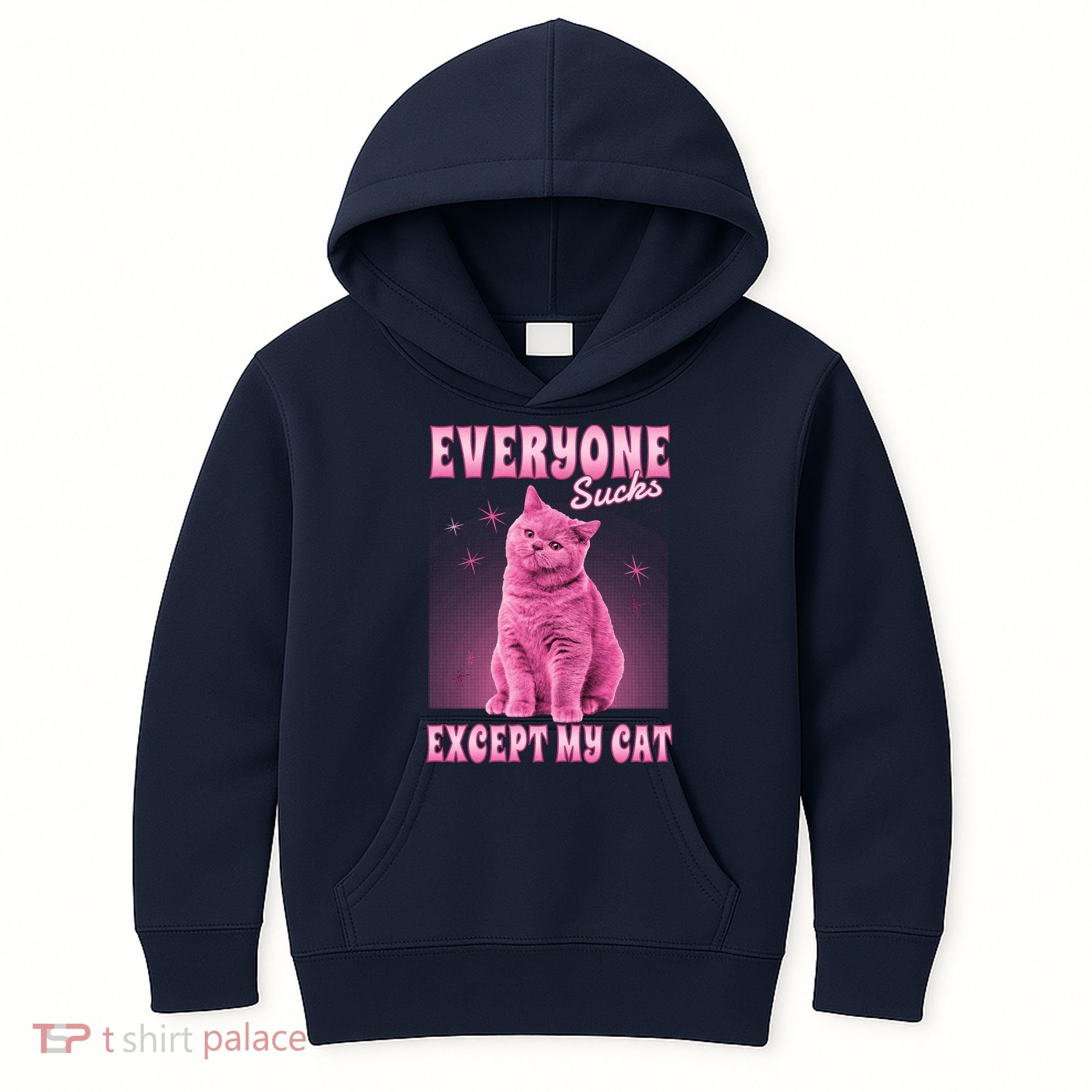 Everyone Sucks Except My Cat Kids Hoodie