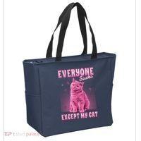 Everyone Sucks Except My Cat Tote Bag thumb 2
