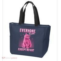 Everyone Sucks Except My Cat Tote Bag thumb 3