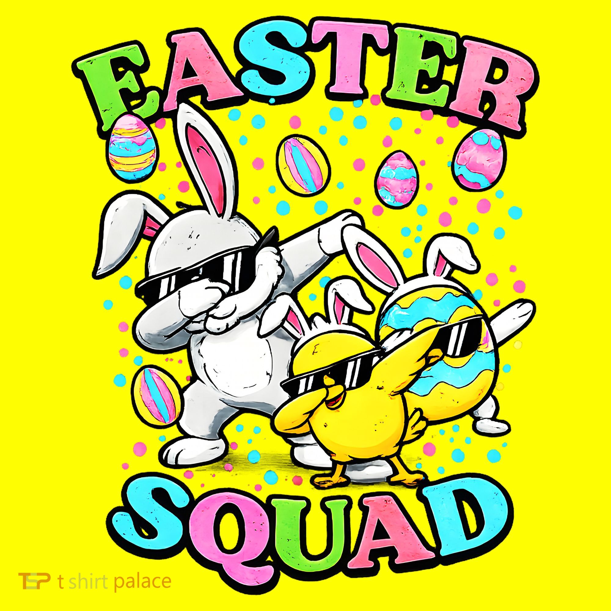Easter Squad USA-Made Doggie Bandana