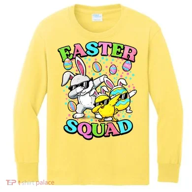 Easter Squad Kids Long Sleeve Shirt
