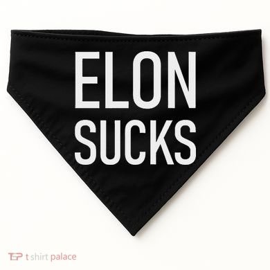 Elon Sucks USA-Made Doggie Bandana