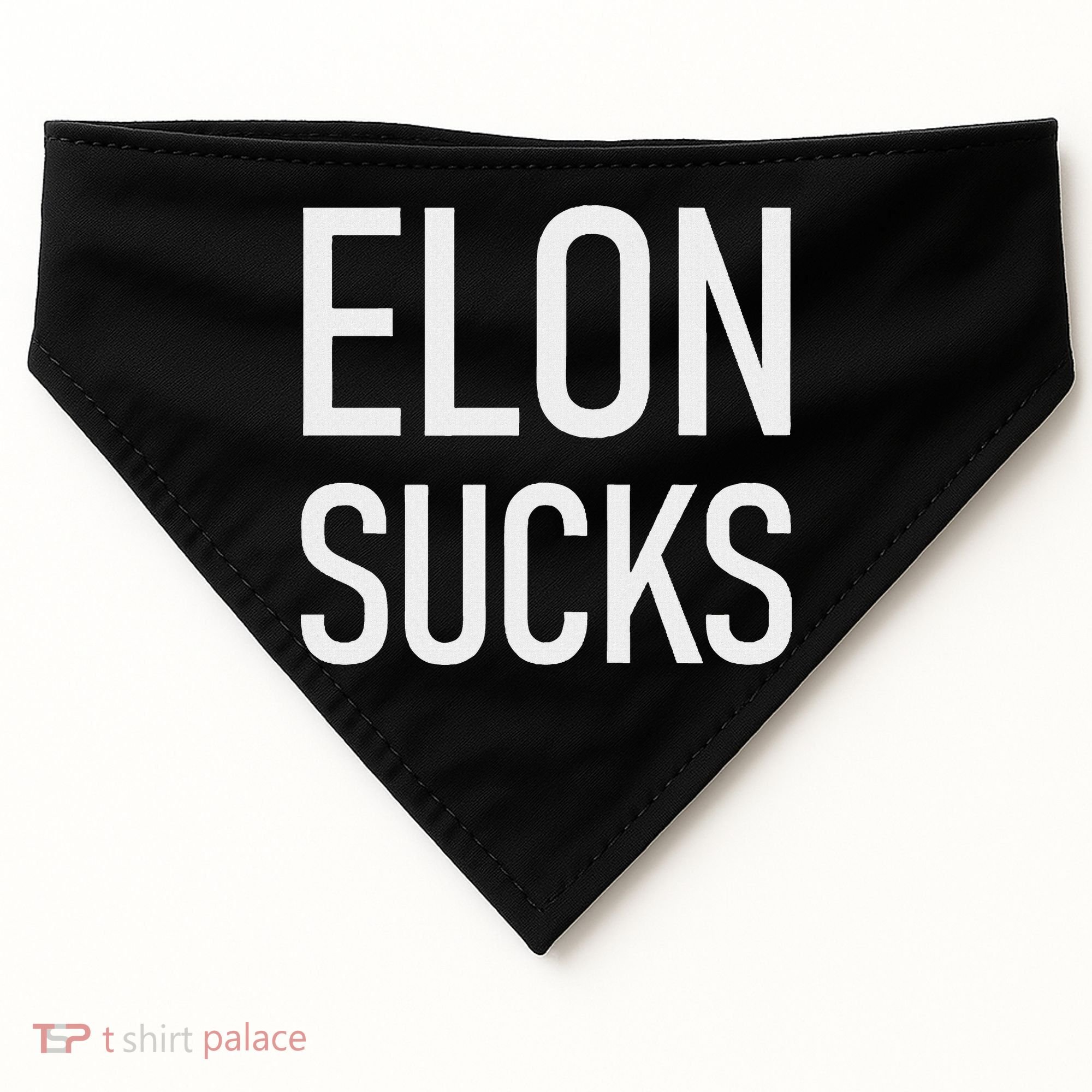 Elon Sucks USA-Made Doggie Bandana