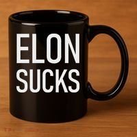Elon Sucks 11oz C Handle Ceramic Mug thumb 3