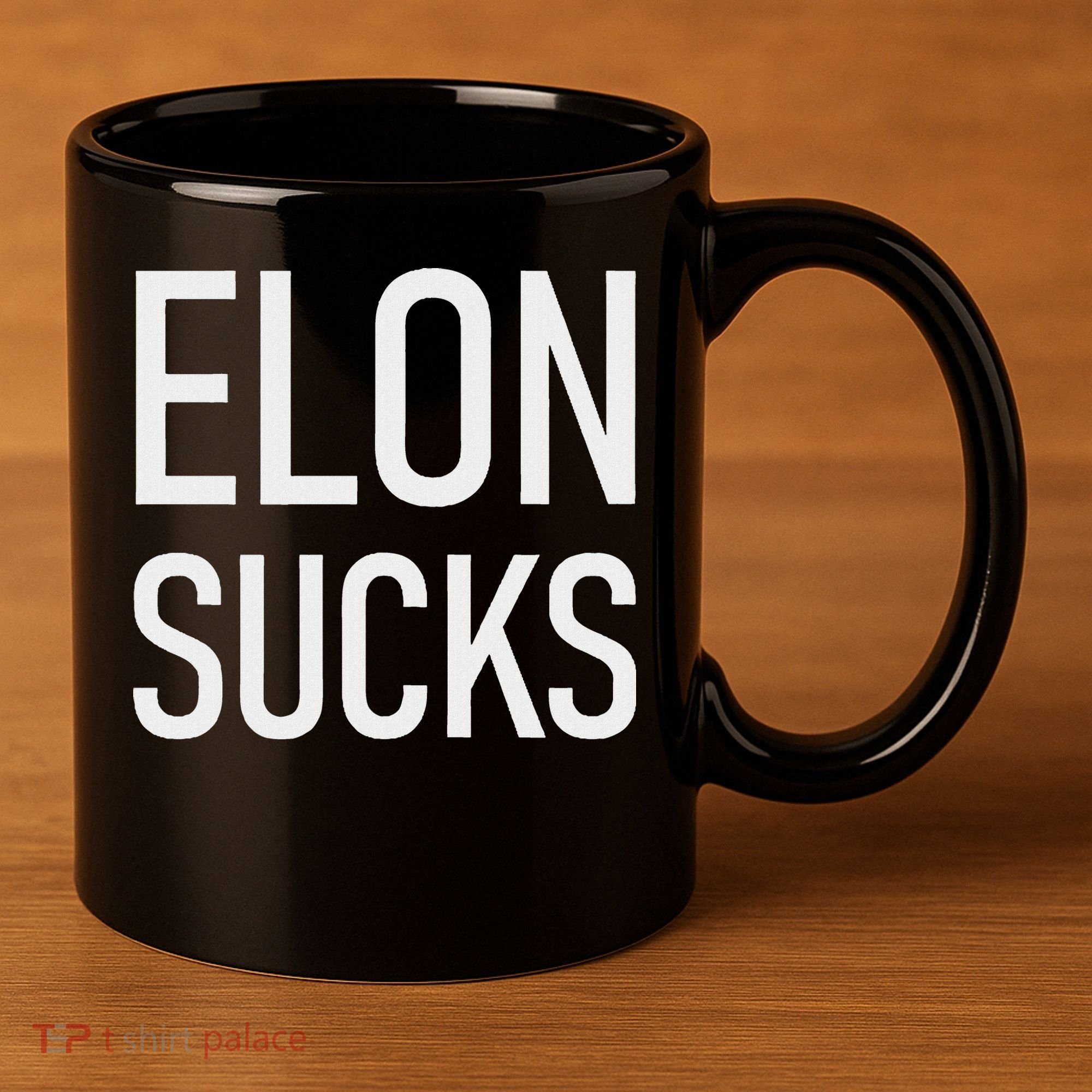 Elon Sucks 11oz C Handle Ceramic Mug