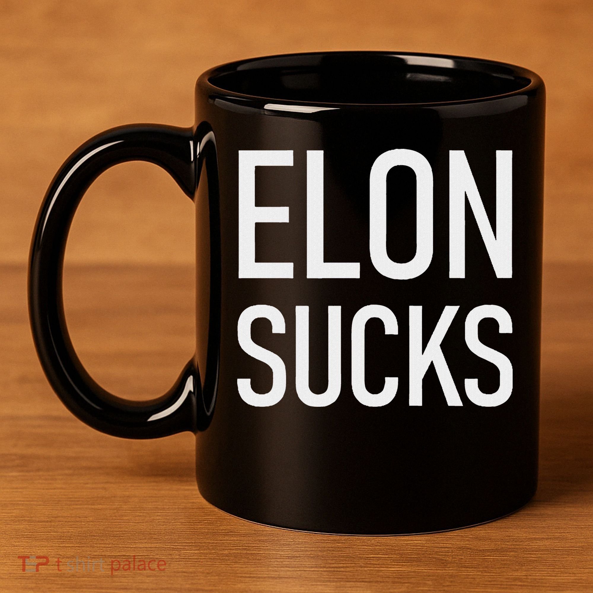 Elon Sucks 11oz C Handle Ceramic Mug