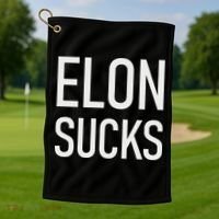 Elon Sucks Golf Towel thumb 1