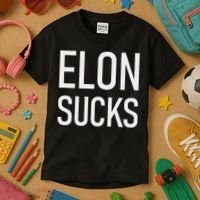 Elon Sucks Kids T-Shirt thumb 3