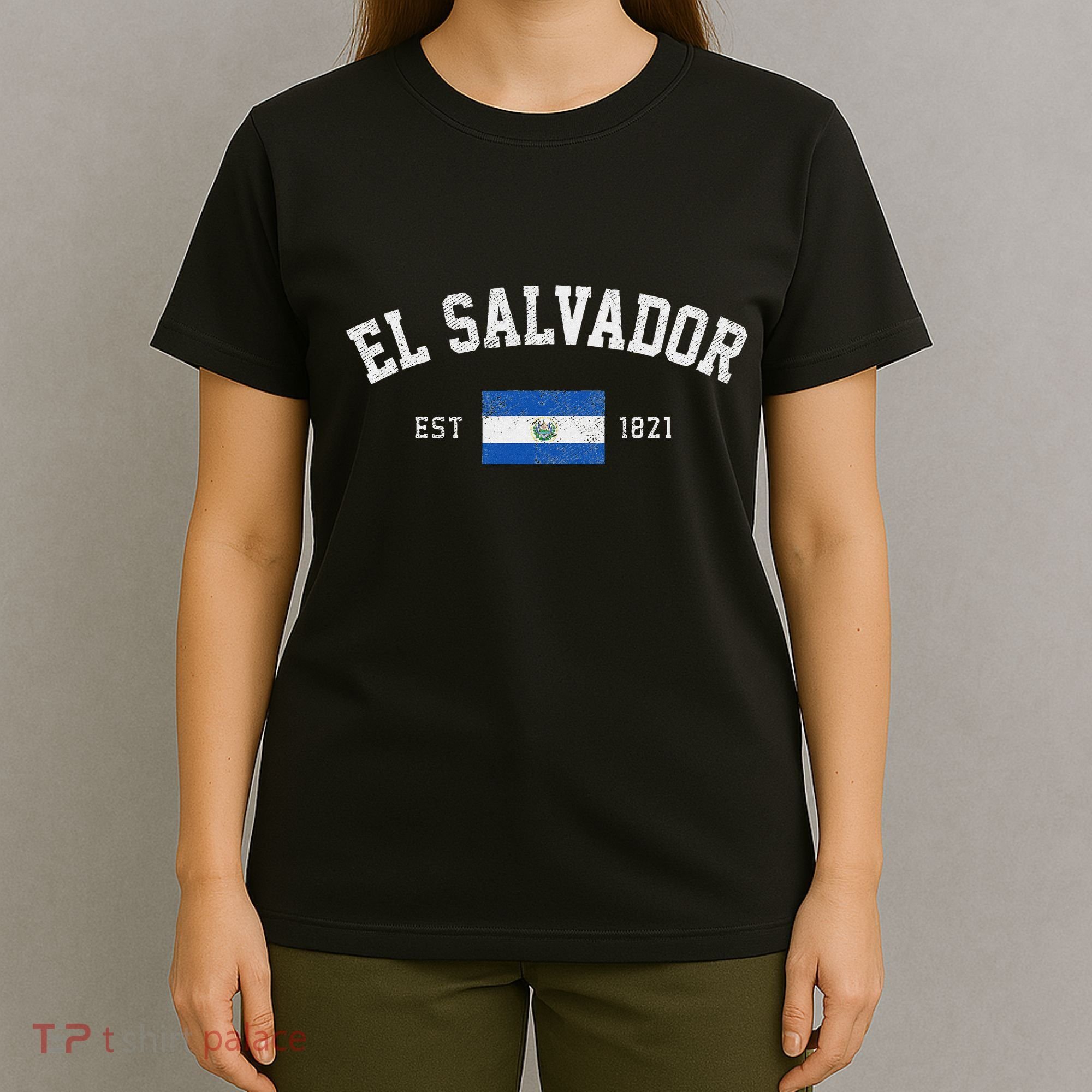 El Salvador Est. 1821 Salvadoran Flag Independence Day T-Shirt